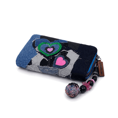 Billetera Denim "Pink Charlotte"