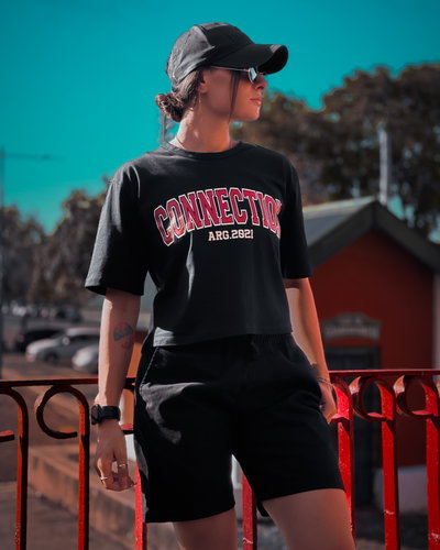 Remera CROP TOP RED