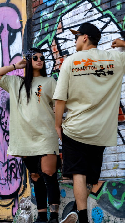 Remera Life color Nácar