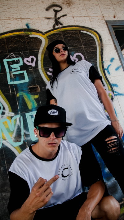 Remera COMBINADA BLANCA