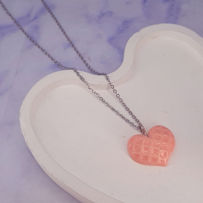 Collar Squishy Oblea Corazon Rosa AQ