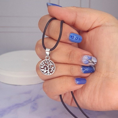 Collar black Arbol de la Vida AQ