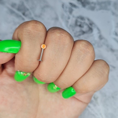 Piercing p/oreja Naranja AQ