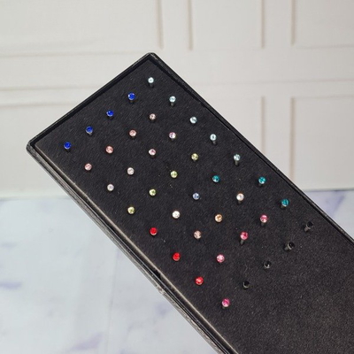 Piercing nostril palito recto colores AQ