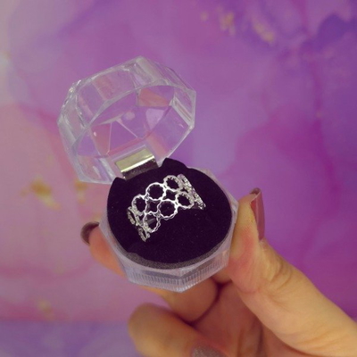 Anillo Circulos doble AB