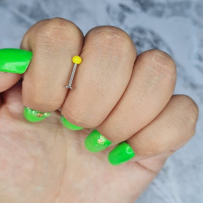 Piercing p/oreja coral AQ