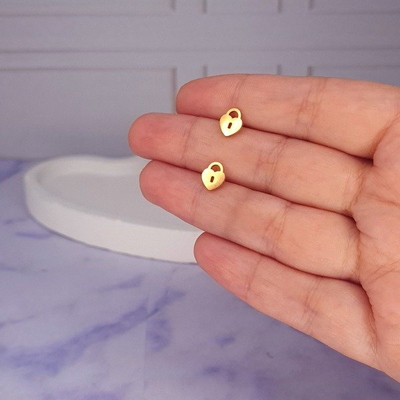 Aros corazon candado AD