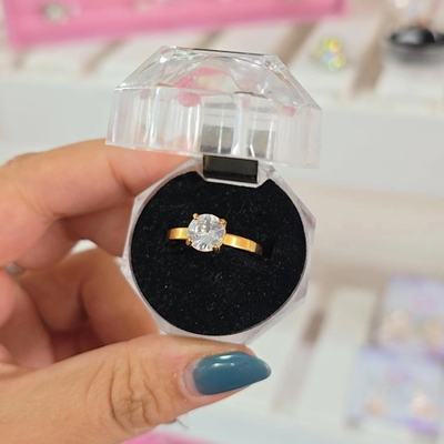 Anillo mono cristal AD