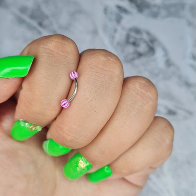Piercing para ceja violeta AQ