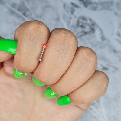 Piercing p/oreja coral AQ