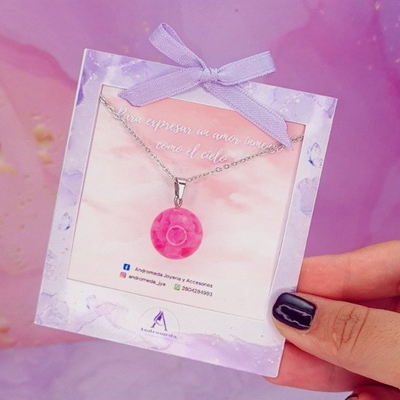 Collar Cielito fucsia luminiscente AQ