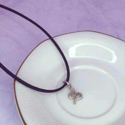 Choker gamuza serpiente negro JB
