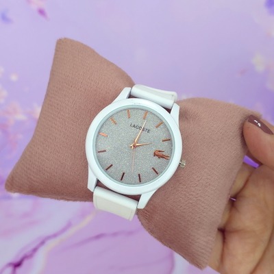 Reloj Lcoste Blanco fondo brillo