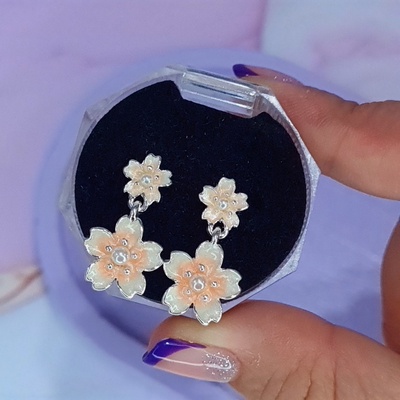 Aros Garden Flor doble mandarina AB