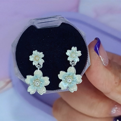 Aros Garden Flor doble celeste AB