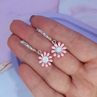 Aros margarita rosa AB