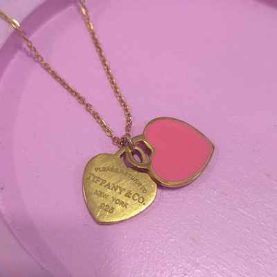 Collar Tifany Corazón Rosa AD