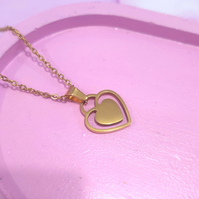 Collar Corazon calado AD