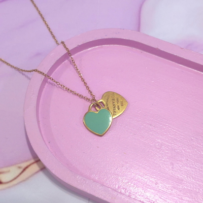 Collar Tifany Corazón Verde AD