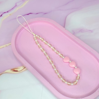 Strap 3 corazones rosa 