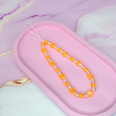 Strap Corazones Naranja tornasol