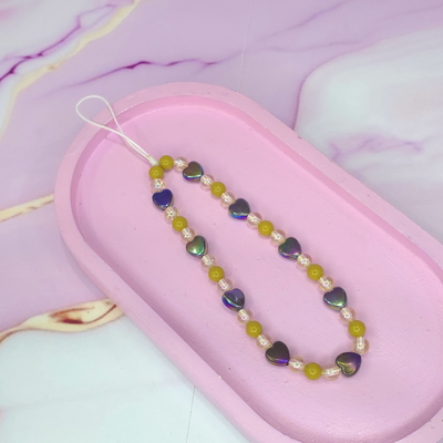 Strap Corazones negros tornasol