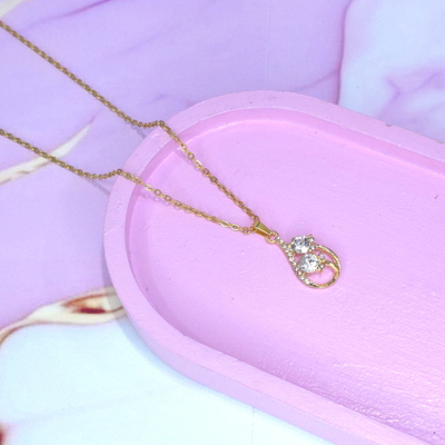 Collar gota stras AD