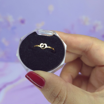 Anillo mini corazones AD
