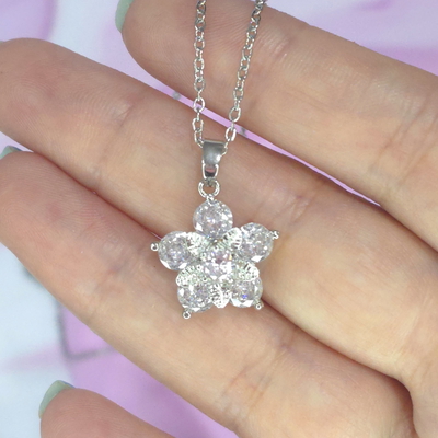 Collar Giratorio Flor doble AQ