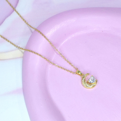 Collar Luna c/corazon AD