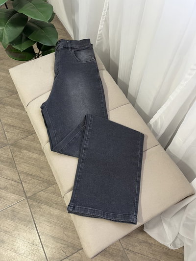 Pant wide leg gris