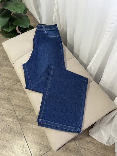 Pant wide leg azul 