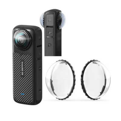 Protectores de Lentes Removibles para Insta360 X4 - Vidrio Templado