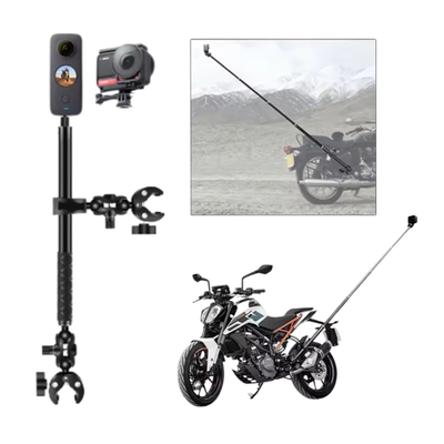 Kit Moto: Palo Selfie 2 Metros con Doble Pinza