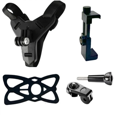 Mentonera Soporte De Celular/gopro Para Casco