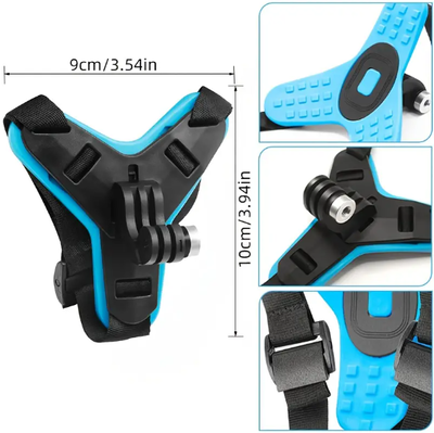 Mentonera Soporte De Celular/gopro Para Casco