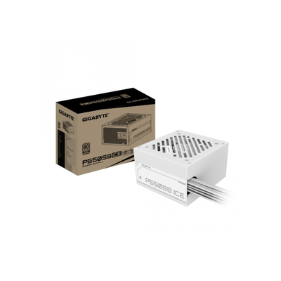 FUENTE GAMER GIGABYTE 550W ICE 80 PLUS SILVER ATX 3.0 WHITE