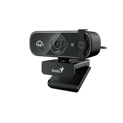 WEBCAM GENIUS FACECAM OPEN BLACK FHD - CON TAPA - WINDOWS HELLO