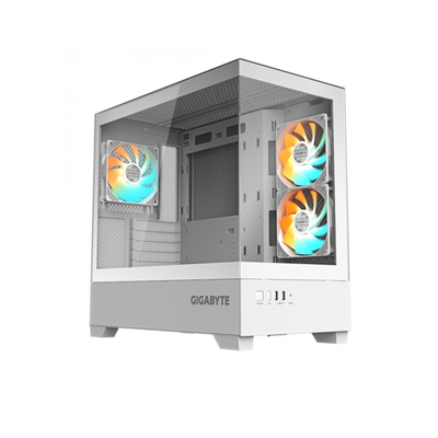 GABINETE GAMER GIGABYTE C201P M-ATX WHITE PANORAMIC