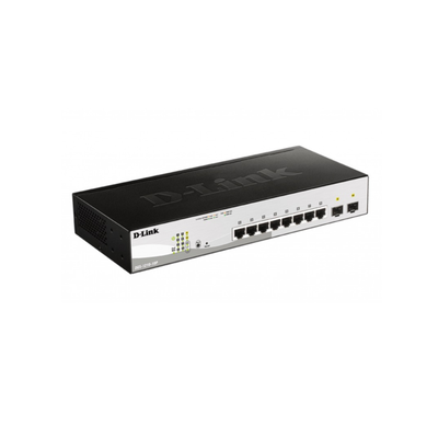 D-LINK SWITCH DGS-1210-10P 8-PORT GIGABIT 2-PORTS SFP POE