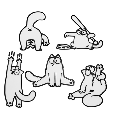 Kit 5 Imanes Simon´s Cat