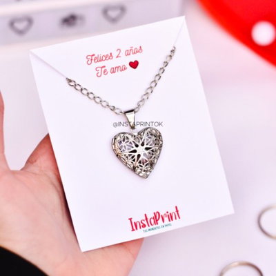 Collar Corazón calado 2