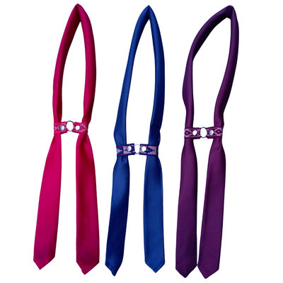 Combo 5: Dúo pañuelo liso 90 cm - Pack x12