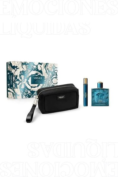 Versace Eros Set (Eros EDT 100ML + Decant 10ML + Neseser)