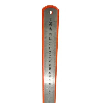 REGLA 30 CM DE ACERO INOXIDABLE