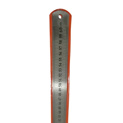 REGLA 60 CM DE ACERO INOXIDABLE