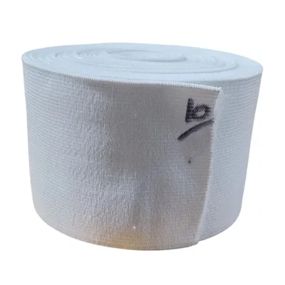 ELASTICO DE POLIESTER BLANCO 100 MM X 10 MTS
