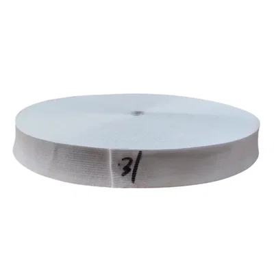 ELASTICO DE POLIESTER BLANCO 30 MM X 25 MTS