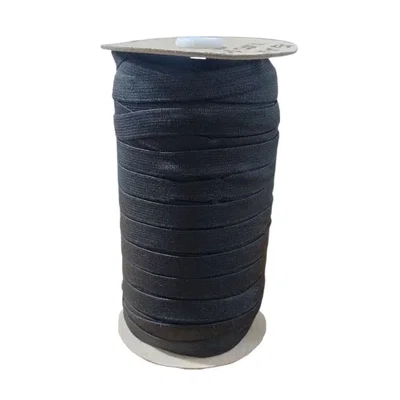 ELÁSTICO DE POLIESTER NEGRO 15 MM X 100 METROS