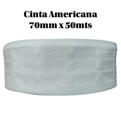 CINTA AMERICANA ANCHA 70mm X 50 metros